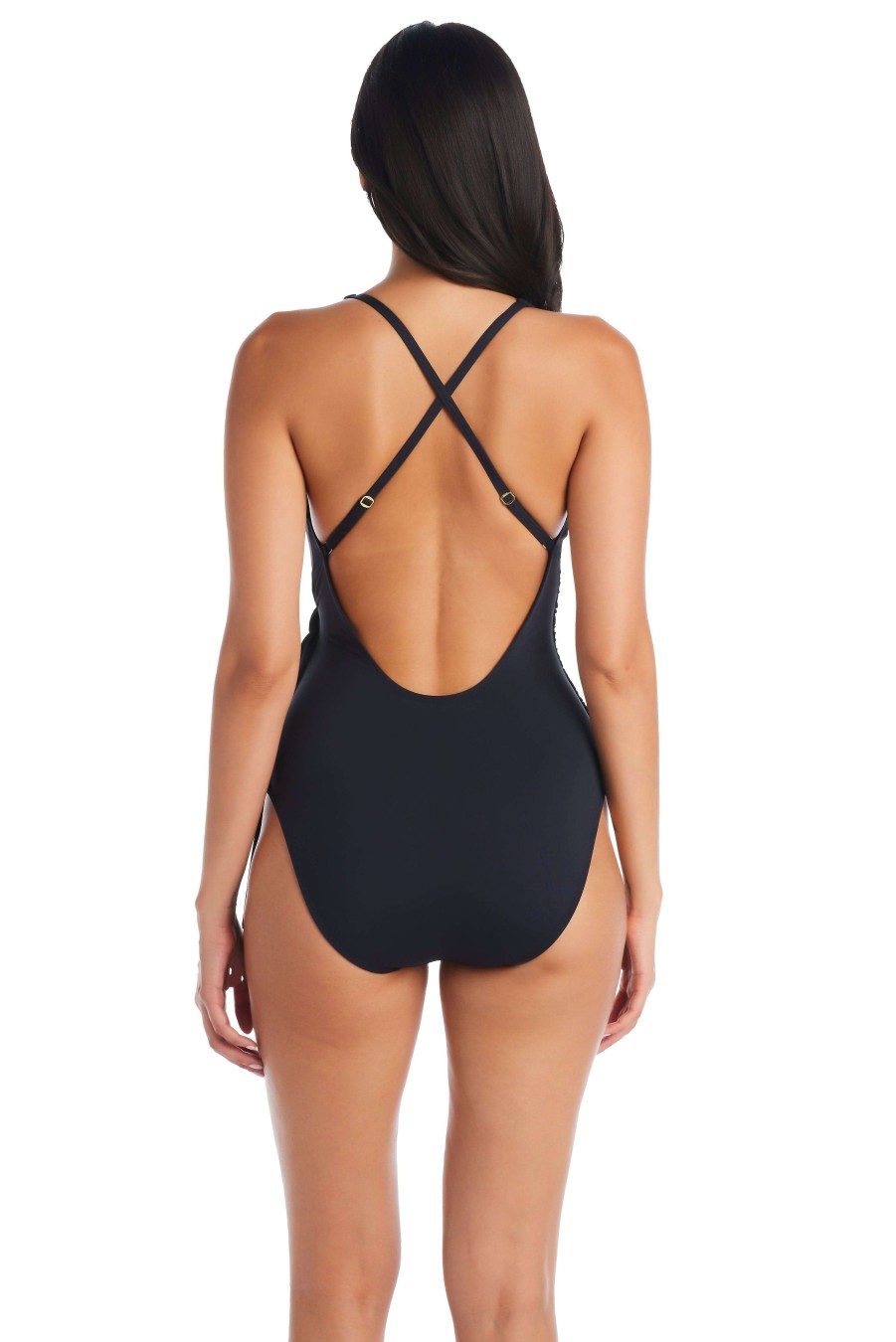 Clothing Bleu Rod Beattie | All Tied Up Surplice Tie Side One Piece Swimsuit