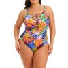 Clothing Bleu Rod Beattie | Plunge Lace Down One Piece Swimsuit Plus Night Safari