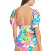 Clothing Bleu Rod Beattie | Away We Go Ruffle One-Piece Swimsuit Multi