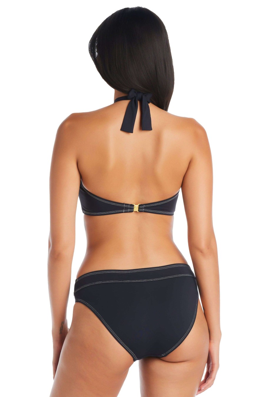 Clothing Bleu Rod Beattie | A Fine Line Hipster Bikini Bottom Black