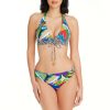 Clothing Bleu Rod Beattie | The Mix Halter V Neck Bikini Top The Mix Multi