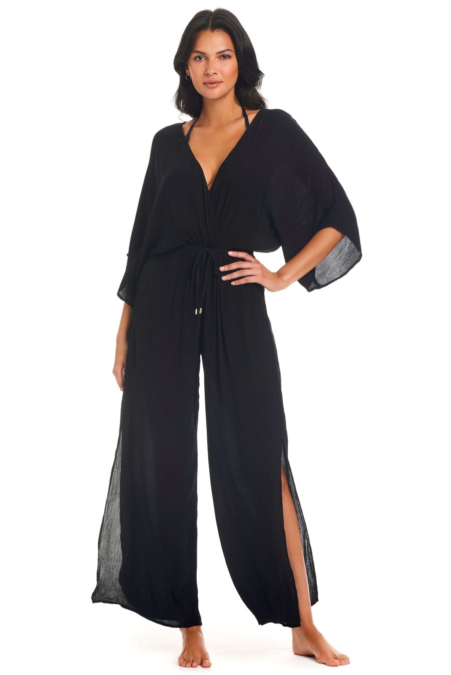 Clothing Bleu Rod Beattie | India Bazaar Cover Up Jumpsuit Black