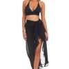 Clothing Bleu Rod Beattie | Gypset Long Sarong Cover-Up Black