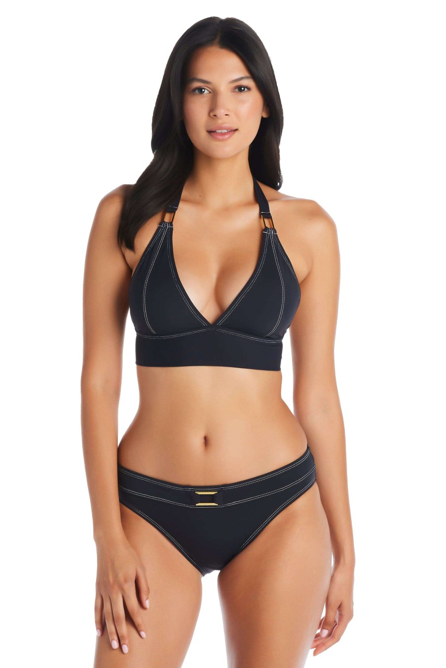 Clothing Bleu Rod Beattie | A Fine Line Hipster Bikini Bottom Black