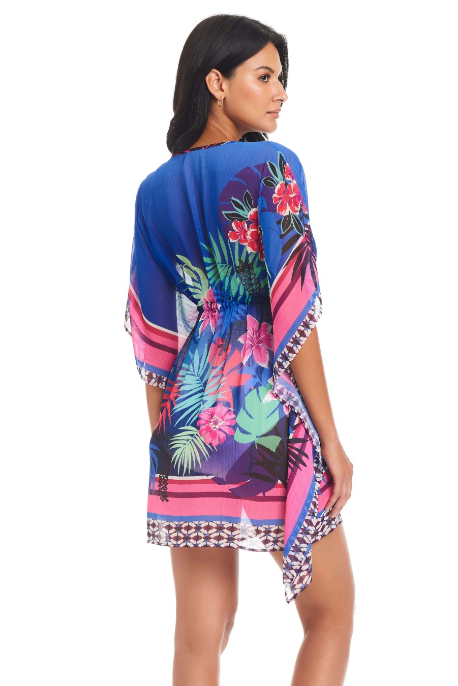 Resort 24 Bleu Rod Beattie | Hawaiian Punch Caftan Cover-Up Multi