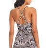 Resort 24 Bleu Rod Beattie | Animal Instinct High Neck Tankini Top Pecan Ai