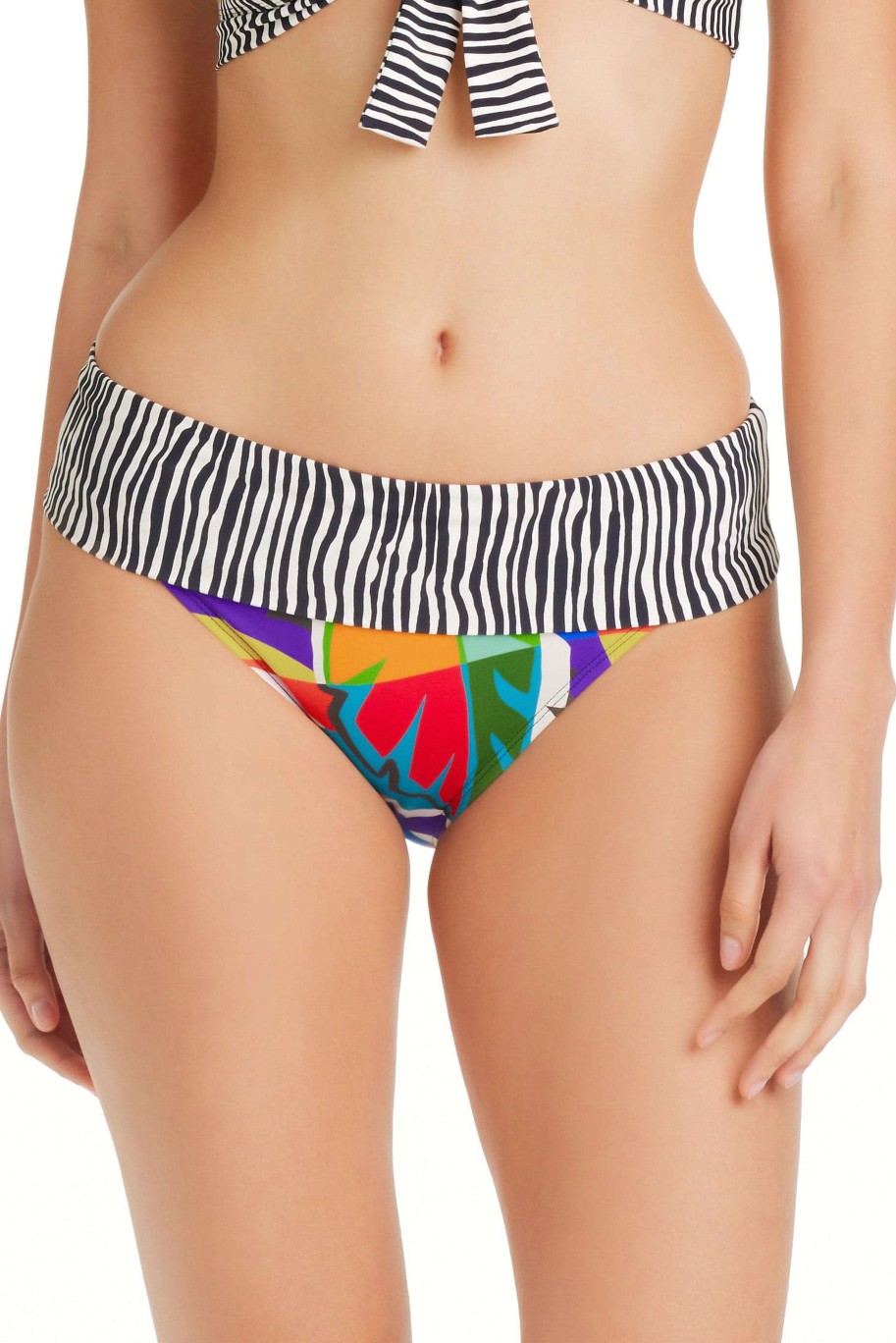 Clothing Bleu Rod Beattie | The Mix Hipster Fold Over Bikini Bottom The Mix Multi