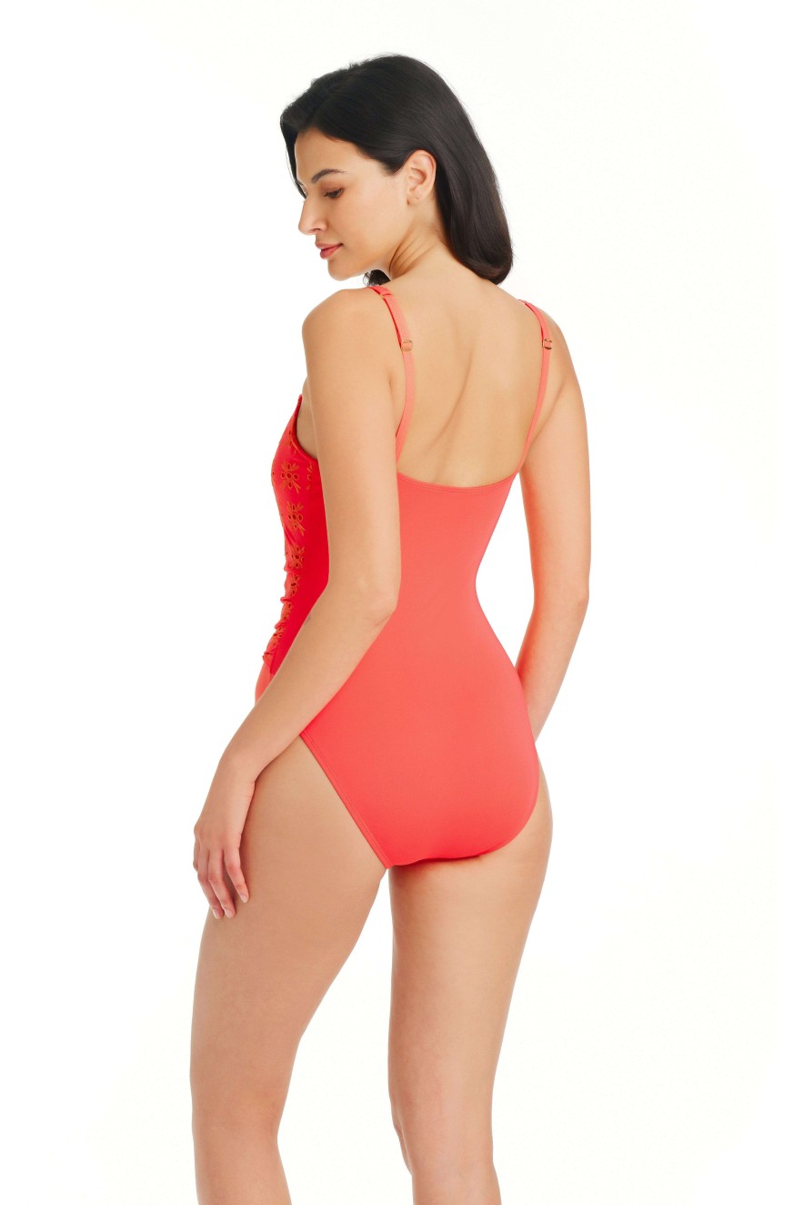 Clothing Bleu Rod Beattie | Eyes Wide Open One Piece Scoop Neck Swimsuit