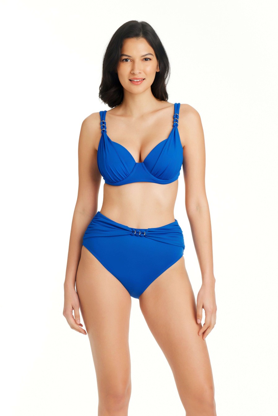 Clothing Bleu Rod Beattie | Ring Master Bralette Bikini D Cup Top Azure