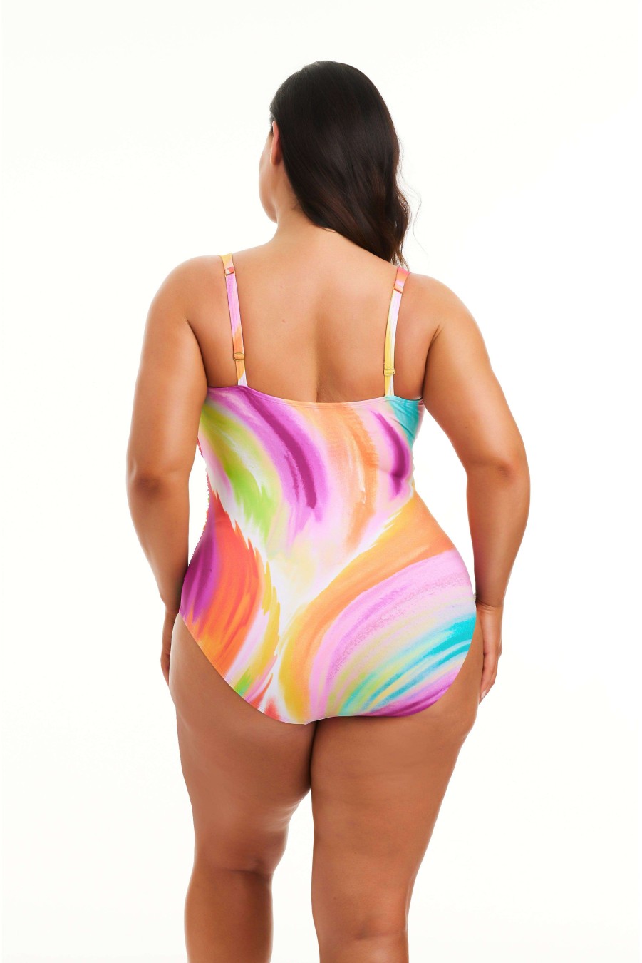 Clothing Bleu Rod Beattie | Bandeau One Piece Swimsuit Plus Splash Out