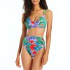 Clothing Bleu Rod Beattie | Tropical Flight Underwire D Cup Bikini Top Tf Multi