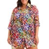 Clothing Bleu Rod Beattie | Party Animal Short Shirt Cover Up Plus Party Animal Multi