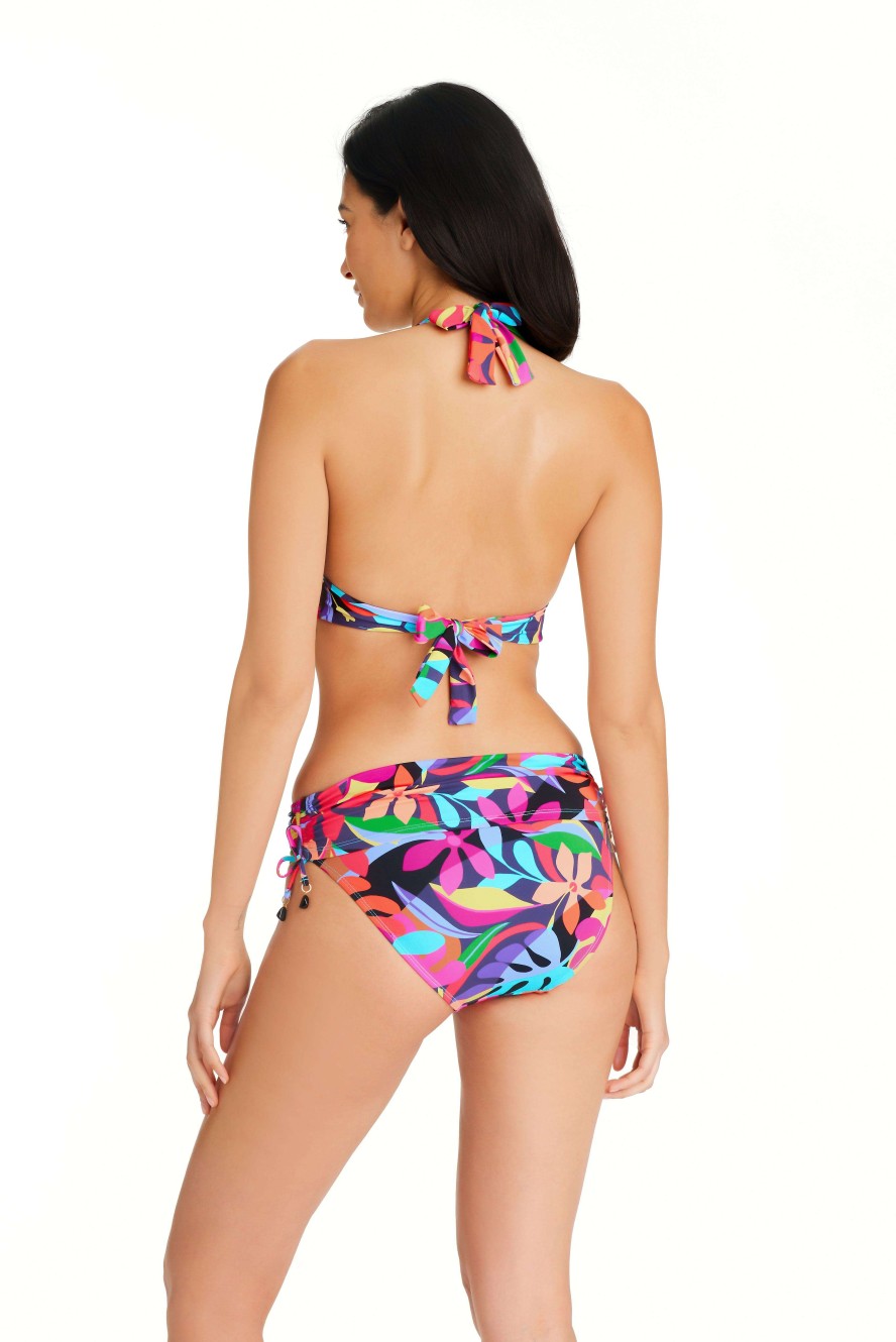 Clothing Bleu Rod Beattie | Bold Rush Halter V Neck Bikini Top Bold Rush Multi