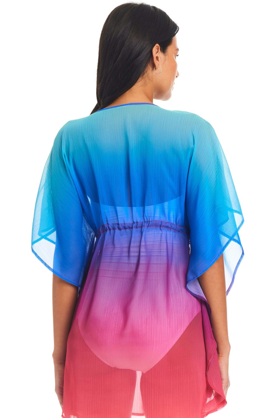 Resort 24 Bleu Rod Beattie | Heat Of The Moment Caftan Cover-Up Hm Multi