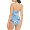 Clothing Bleu Rod Beattie | Shady Days Draped Bandeau Tankini Top Navy Print