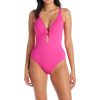 Clothing Bleu Rod Beattie | Ring Me Up One Piece Plunge Cross Back Swimsuit