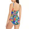 Clothing Bleu Rod Beattie | The Mix Key Hole High Neck One Piece Swimsuit The Mix Multi