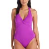 Clothing Bleu Rod Beattie | Let'S Get Twisted Plunge One Piece Swimsuit