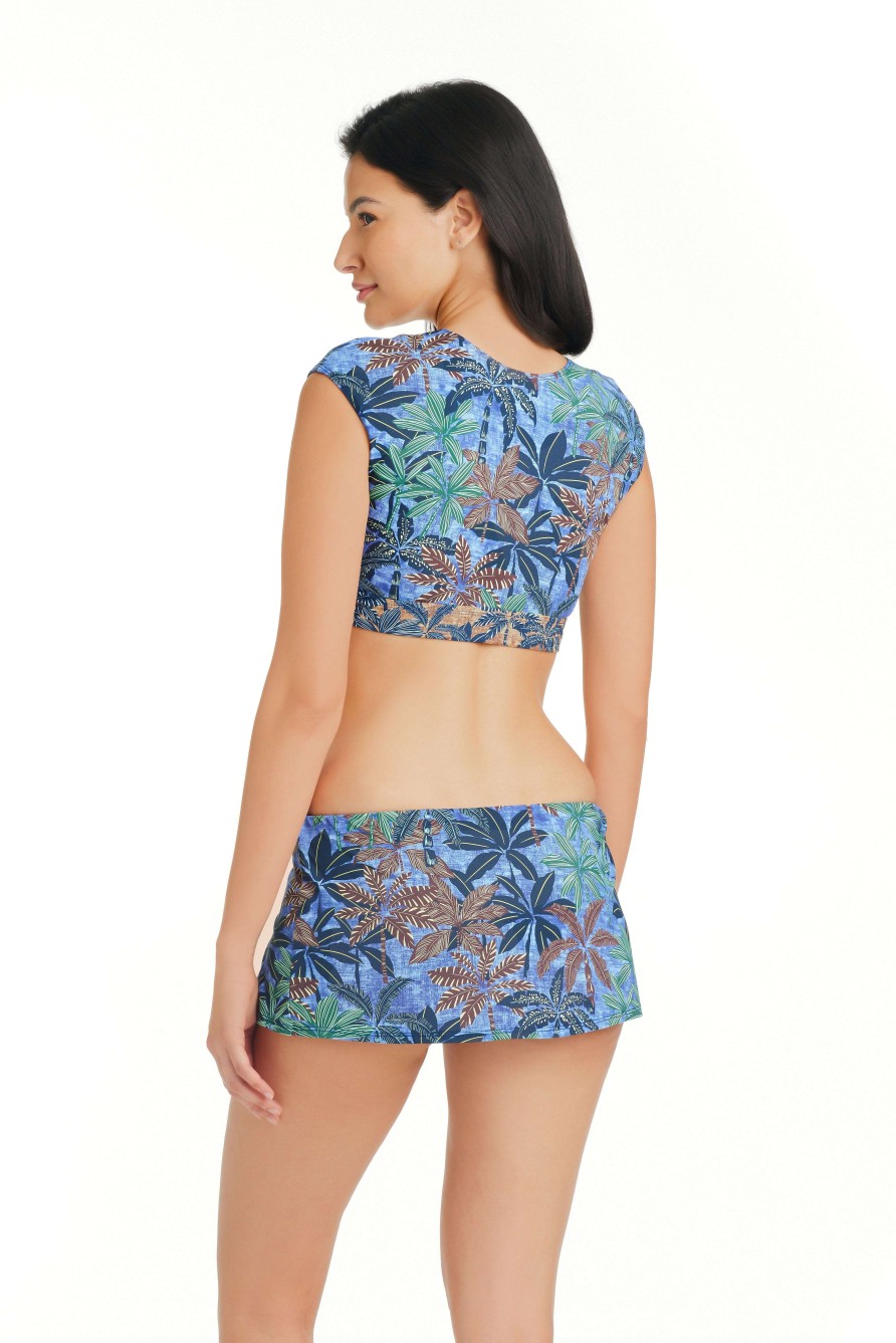 Clothing Bleu Rod Beattie | By The Sea Cap Sleeve Bikini Top By The Sea Multi