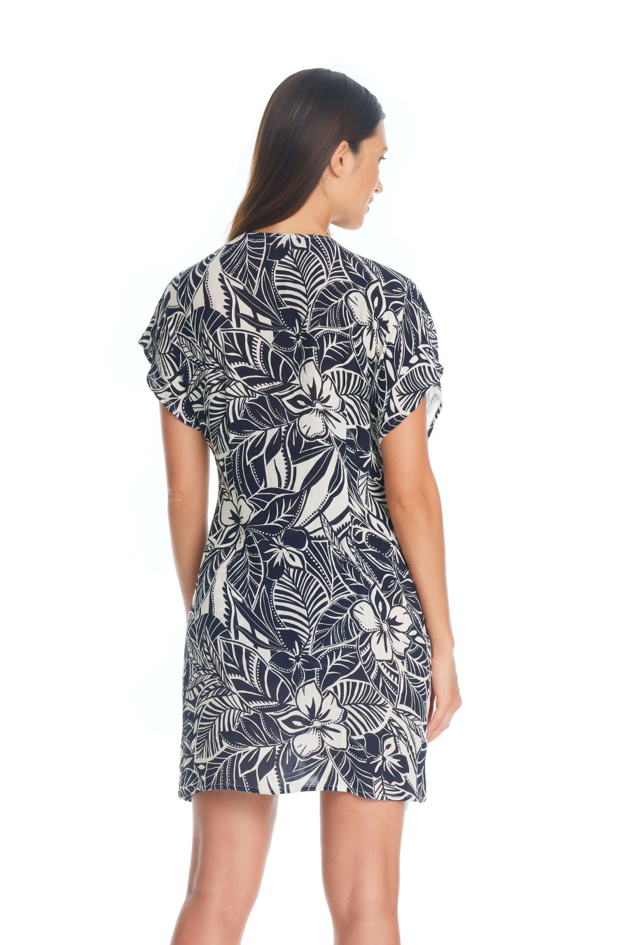 Resort 24 Bleu Rod Beattie | Ciao Bella! Short Dress Cover-Up Black